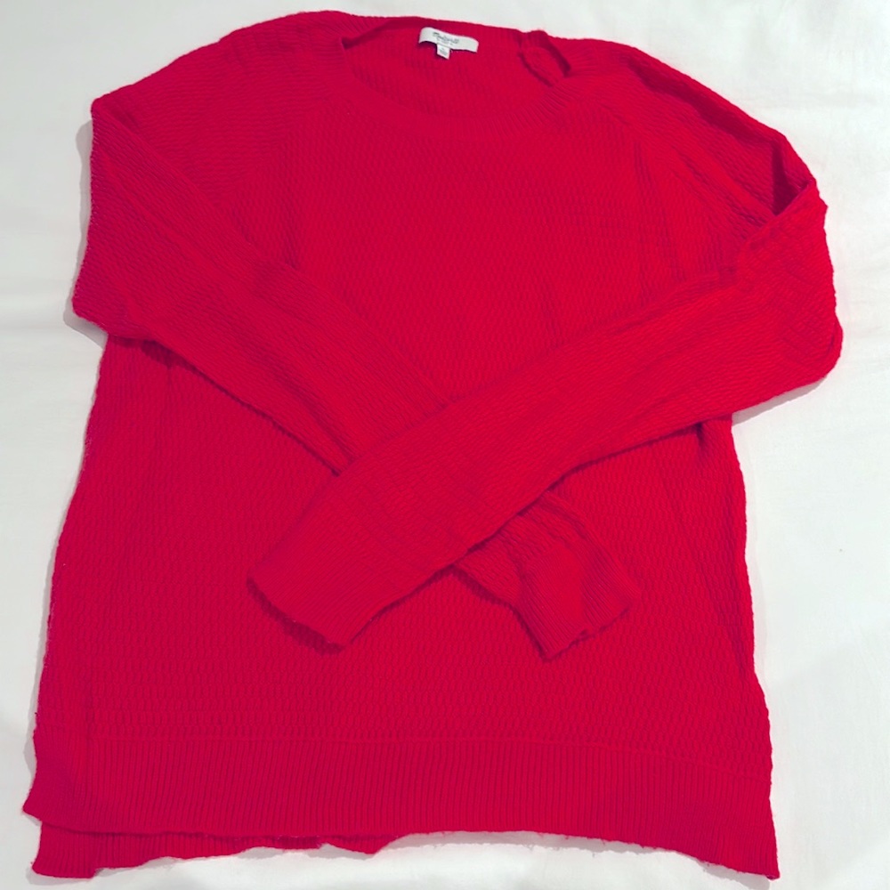 Madewell coral sweater